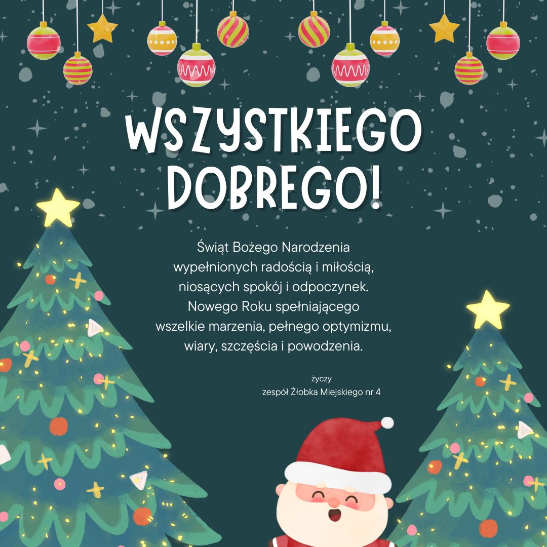  yczenia wi teczne obek Miejski Nr 4 W Toruniu